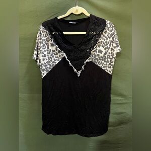 Animal print blouse